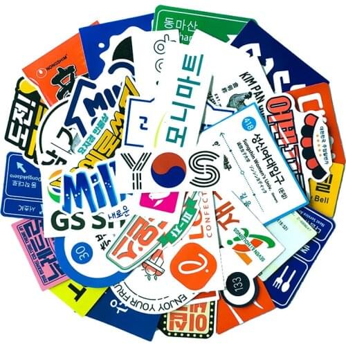 TD ZW 30Pcs Japan Korea Customs and Culture Sticker For Skateboard Laptop Luggage Fridge Phone Car Styling DIY Decal Sticker