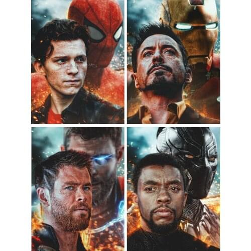 5D Diamond Painting Marvel The Avengers Portrait Hobby Art DIY Embroidery Mosaic Kit Full Square Round Drill Home Decoration