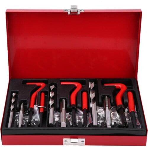 88pcs Car Helicoil Repair Tool M6 M8 M10 Thread Repair Kit Protable Stripped Thread Rethread Helicoil Repair Kit Car Repair Tool