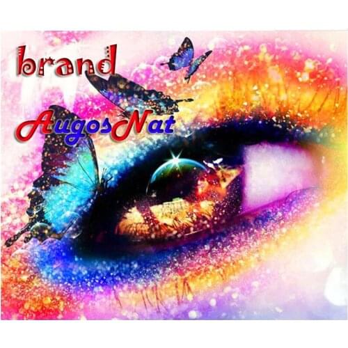 Diamond painting eye butterflies rhinestone embroidery sticker mosaic art decor diamond dots poster wall paper diy craft gift