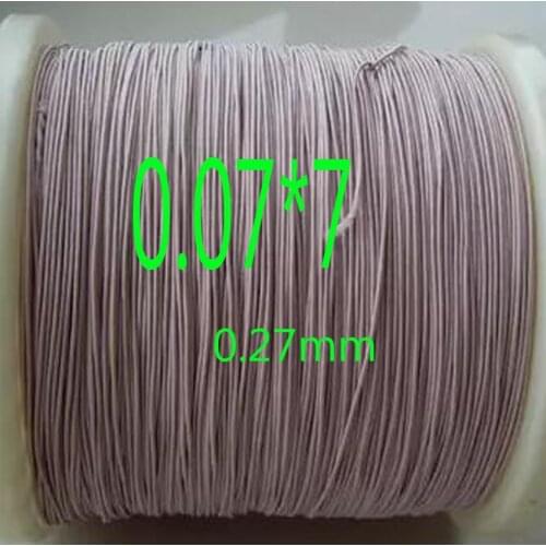 Cltgxdd 0.27mm 0.07x7 strands,(100m /pc) Mine antenna Litz wire,Multi-strand polyester silk envelope braided multi-strand wire