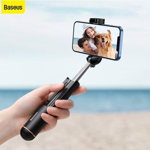 Baseus Portable Mini Selfie Stick Extendable Smart Phone with Control For iPhone IOS Android