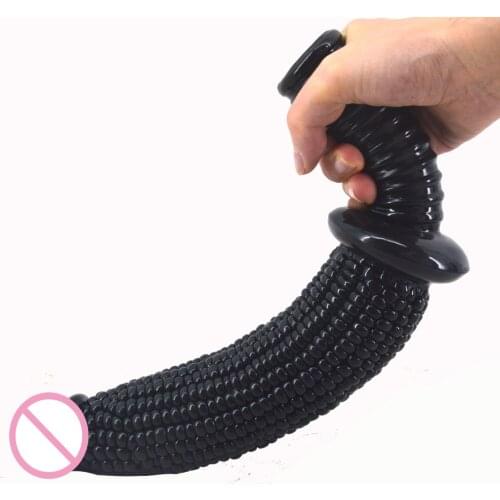 Long Dildo with Thread Handle Imitate Corn Dildo Big Fake Penis Sex Toys for Women Adult Products Sex Shop Flirt Masturbate Bdsm