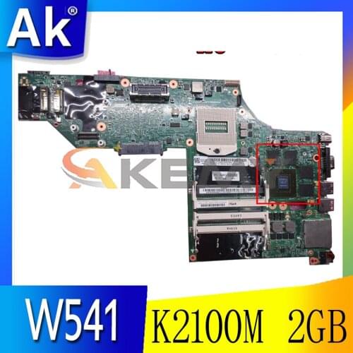 Akemy For Lenovo ThinkPad W541 W540 Laptop Motherboard GPU K2100M 2GB Test Work FRU 00HW114 04X5333 00HW146 00HW124 04X5301