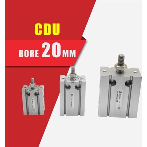 SMC TYPE CDU Cylinder CDU20-5/10/15/20/25/30/40/50D Multi position free mounting cylinder