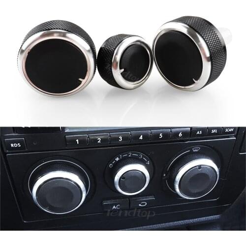 Car Air Conditioning Control AC Knobs Heat Switch For Volkswagen VW Passat B5 Bora Golf 4 For Skoda Superb Octavia MK1 2002-2008