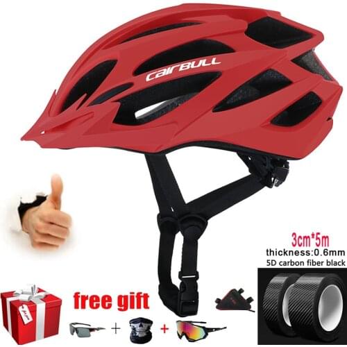 Professional Road Mountain Bike Helmet Integrally-Mold Ultralight Sports Ventilated All-Terrain MTB Bicycle Riding Secure Caps
