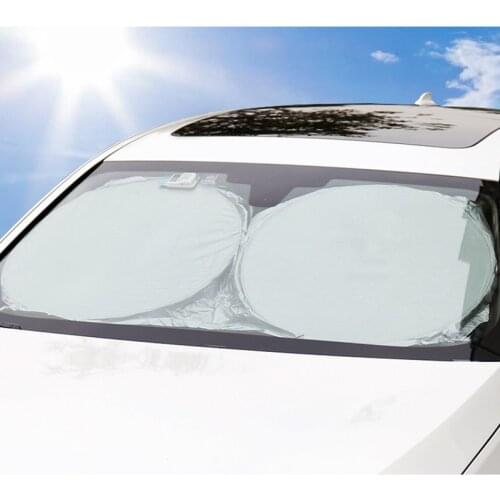 Car Sun Umbrella Visor Cover Logo Window Sunshade UV Protect Parasol Coche For suitable for most Volvo models Clubmanaccessories