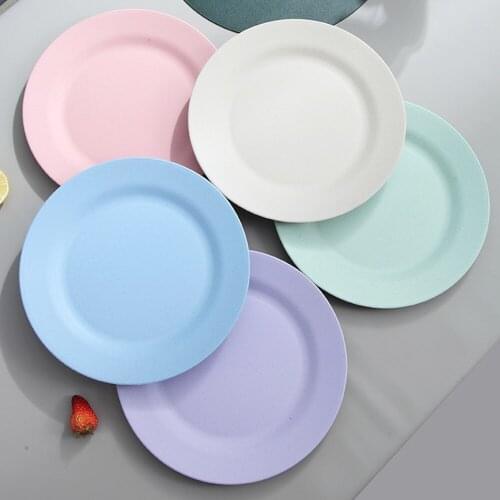 Food Plate Lightweight Feeding Bowl Reusable Household Dishware Food Storage Plate Dishes Dessert Tableware For Home Kitchen