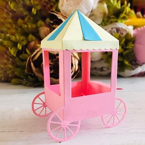 Popcorn Box Metal Cutting Dies Stencil Scrapbooking DIY Album Stamp Paper Card Embossing Decoration R7UB