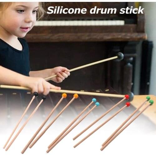 1 Pair/Set Professional Xylophone Marimba Mallet Drumsticks Length Band Supplies Drum Accessories Percussion Parts X9P3