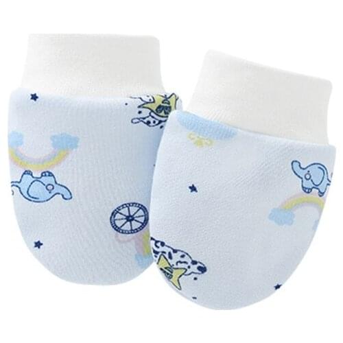1 Pair Baby Anti Scratching Soft Cotton Gloves Newborn Protection Face Scratch Mittens Infant Handguard Supplies
