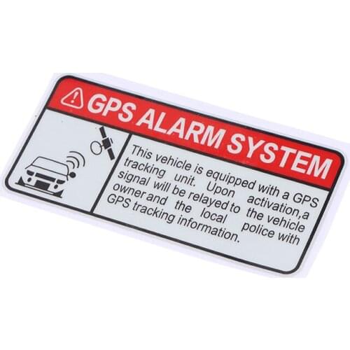 1PCS Warning Reflective Car Sticker GPS Tracking Alarm Accessories Sunscreen Vinyl Decal For Motorcycle
