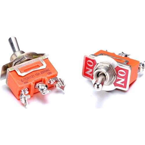 10Pcs/Lot 3 Pins 2 Way Position Toggle Switch Single Pole Double Throw ON-ON Micro Toggle Switch 15A/250V 55*29mm