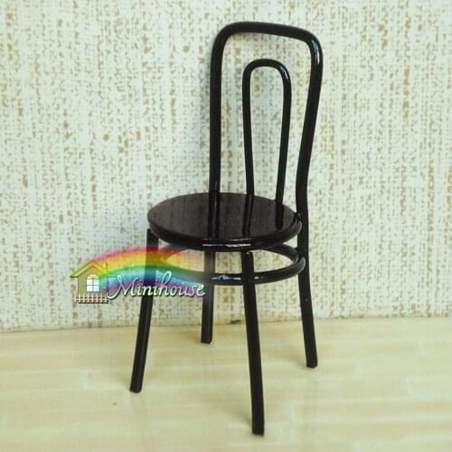 10PCS/LOT Doll Accessories Chair Metal 1:12 Dollhouse Miniatures Furniture