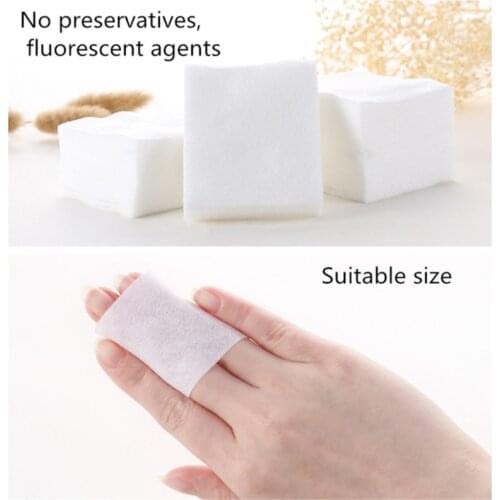 1000pcs/pack Skin-friendly Makeup Cotton White Non-woven Fabric Cotton Pad Moisturizing Comfortable Remover Beauty Tool