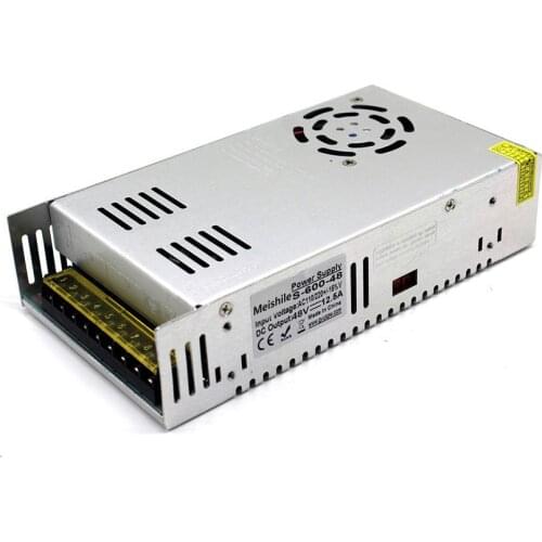 DC 48V 12.5A 600W LED Light Belt Driver Switching Power Supply 110V 220V AC Constant Voltage Transformer Monitoring CCTV CNC