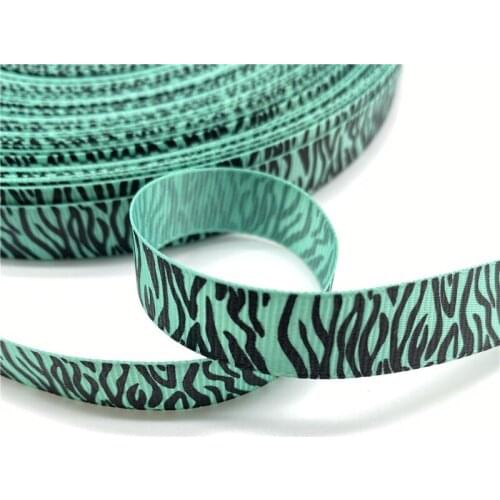 5Yards 15mm Grosgrain Ribbon Leopard Pattern For Christmas Wedding Decoration DIY Sewing Handmand Craft Accessories #05
