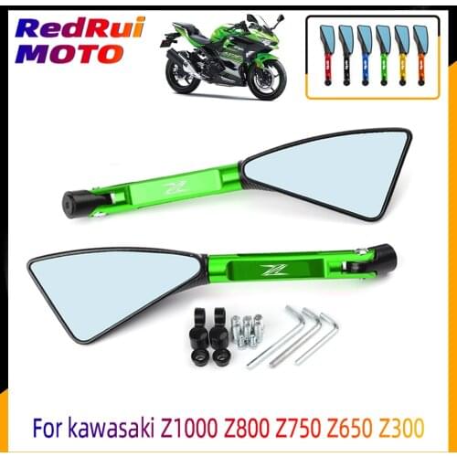 For kawasaki Z1000 Z800 Z750 Z650 Z300 Z250 Z125 Z400 Aluminum CNC Motorcycle Side Mirror rearview Mirrors Motorcycle Accessorie