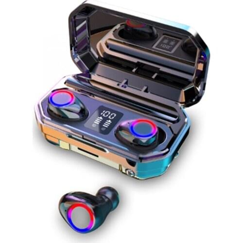 TWS Bluetooth Earphone 5.0 Touch Music Wireless Earphones Stereo Bass Headphones True Wireless Earbuds With Flashlight Mic