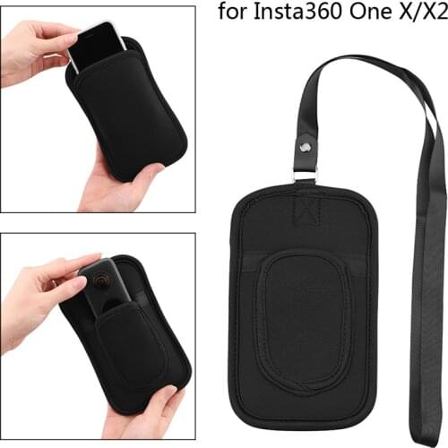 For Insta360 One X2 Mini Storage Bag Portable Carrying Case with Lanyard for Insta360 One X X2 Panoramic Camera Accessories
