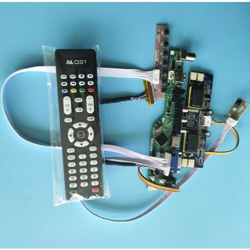 For M170EG01 VF HDMI LCD 4 lamps 1280X1024 17" VGA AV VGA kit 30pin Resolution TV Digital Signal Controller Board