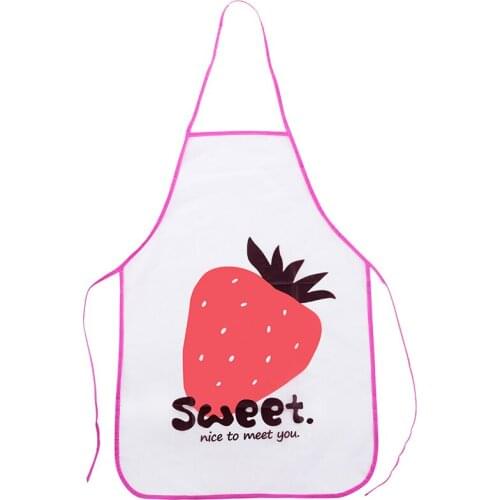 Home cartoon fruit waterproof apron oil-proof cooking gown kitchen cooking fashion household adult female waist
