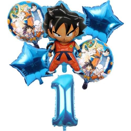 Dragon Ball Theme Decoration Balloon Set Childrens Birthday Party Sun Wukong Aluminum Film Balloon Combination Party Supplies