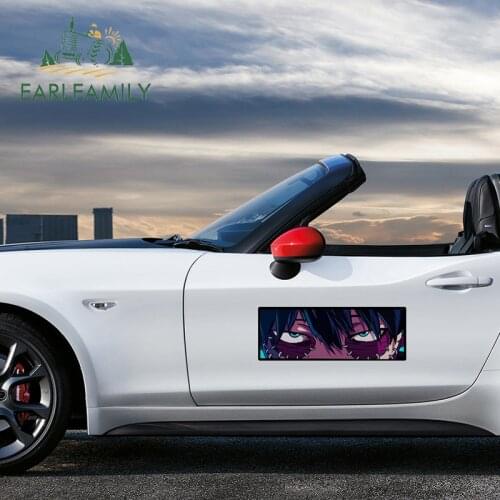 EARLFAMILY 43cm x 16.9cm for My Hero Academia Dabi Peek Car Sticker Anime Decal Waterproof Graffiti Sunscreen JDM Vinyl Car Wrap