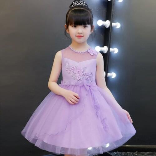 Girls Princess Flowers Elegant Weddings Dress Party Princess Dress Kids Clothes Girls Dresses for Christmas New Year custumes