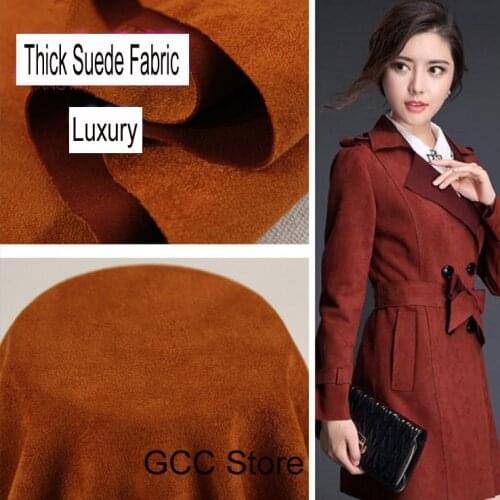 ZENGIA 150cm*100cm High Quality Thick suede fabric Faux suede fleece chicken fleece stretch fabric For Clothes Car Dress Sofa