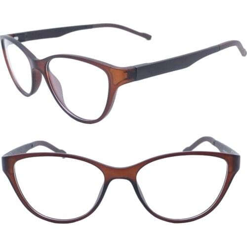JH1185 simple fashion style ultra lightweight with color gradiently full-rim cateye arder TR90 optical glasses frames for women