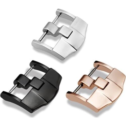 22mm 24mm Silver Gold RoseGold Stainless Steel Watchband Pin Tang Buckle For AP Leather Rubber Watchband Strap With engraving