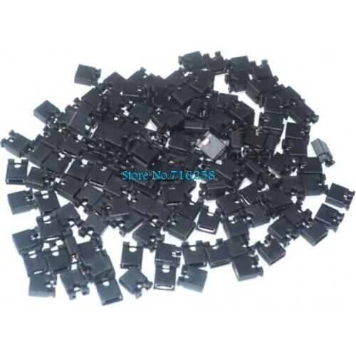 100pcs Mini Micro Jumper for 2.54mm Header (shunts) Short Circuit Block Jumper