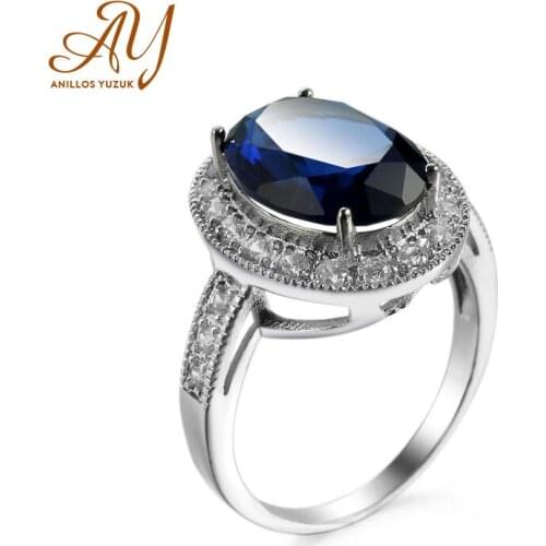 Anillos Yuzuk Vintage 925 Sterling Silver Gemstone For Men Wedding Engagement Ring Fine Jewelry Wholesale Drop Shipping