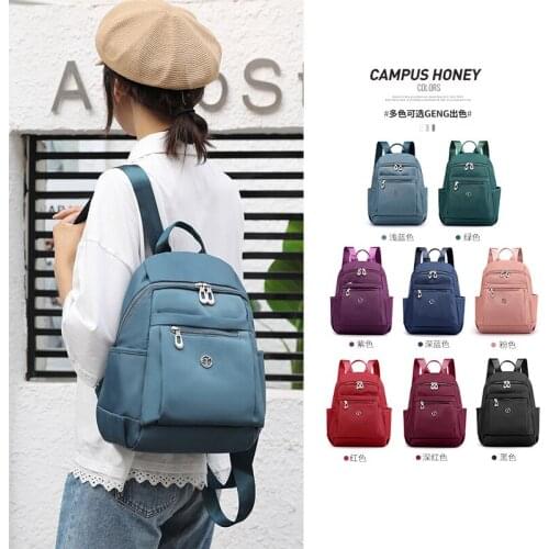 New Women Nylon Backpack School Bag For Teenage Girls Female Large Capacity Shoulder Bag Travel Backpack High Quality Schoolbags