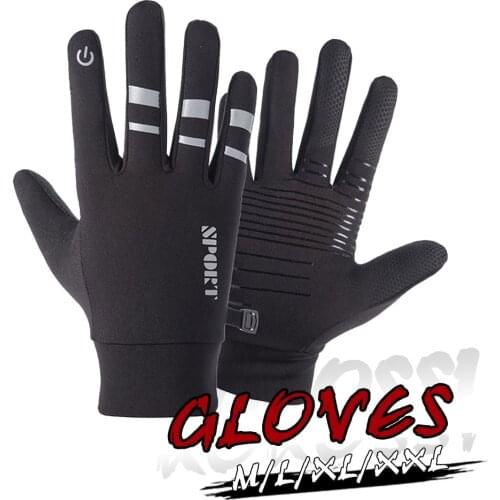 Fashion 1PCs Winter Outdoor Sports Running Glove Warm Touch Screen Gym Fitness Full Finger Gloves For Men Women Knitted Gloves