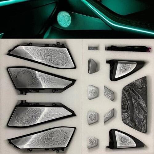 Front Rear Door Lamps For BMW X5 G05 X7 G07 LED Glow Tweeter Cover Luminous Trim Speaker Audio Atmosphere Horn Lighting