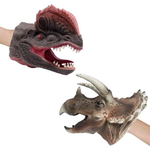 HOT Dinosaur Shark hand puppet Model Animal Hand Puppets Model Realistic Childrens Environmentally Friendly Toy Figure Toys