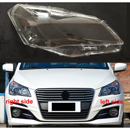 For Suzuki Alivio 2015 2016 2017 2018 Glass Headlamp Cover Transparent Lampshade Cover Shell Replace Original Lampshade