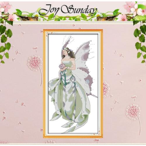 Butterfly Fairy Counted Cross Stitch 11CT Printed 14CT Cotton Cross Stitch Set wholesale Cross-stitch Kits Embroidery Needlework