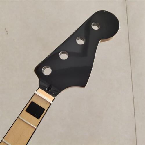 Maple 22 Fret JB Bass Guitar Neck Replacement 4 String Maple Fingerboard 34inch