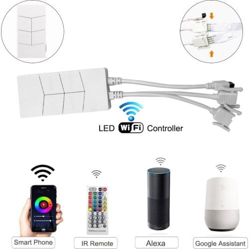 LED Strip Lights 5m 20m Smart WiFi APP Control RGB Colour Changing Music Sync 5050 Flexible Works with Alexa Google Assistant