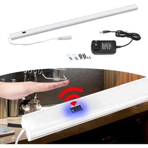 DC12V LED Bar Light Hand Sweep Motion Sensor Lamp for Kitchen Stairs Corridor Under Cabinet Cupboard Wardrobe Home Lighting