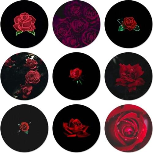 Glowing rose in the dark Brooch Pin Cosplay Badge Accessories For Clothes Backpack Decoration Gift