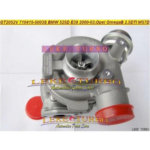 GT2052V 710415-5003S 710415 710415-0003 Turbo Turbocharger For BMW 525D E39 2000-03 For Opel Omega B 2.5L DTI M57D 163HP Y25DT
