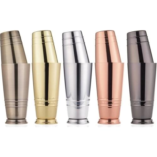 Premium Boston Cocktail Shaker Weighted Shaking Tins, Gold Plated / Copper Plated, Black / Mirror Finish, Premium Barware Tools