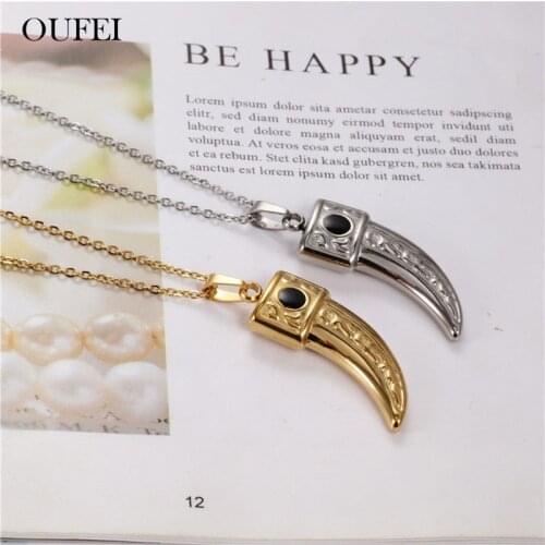 OUFEI Stainless Steel Jewelry Spike Necklace Pendants Fashion Necklaces 2019 Jewelry Accessories Choker Chain Free Shipping
