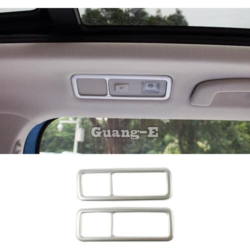 For VW Volkswagen Touran L 2016 2017 2018 2019 car ABS Chrome back rear tail read reading switch light lamp frame trim panel