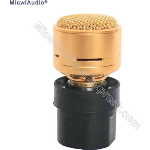 Replacement Metal Gold Color Dynamic Cartridge Microphone Capsule Clear Vast High Sound Quality